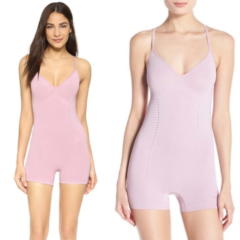 SPANX Purple Smooth Lounge Hooray Bodysuit Romper Shapewear Womens Large